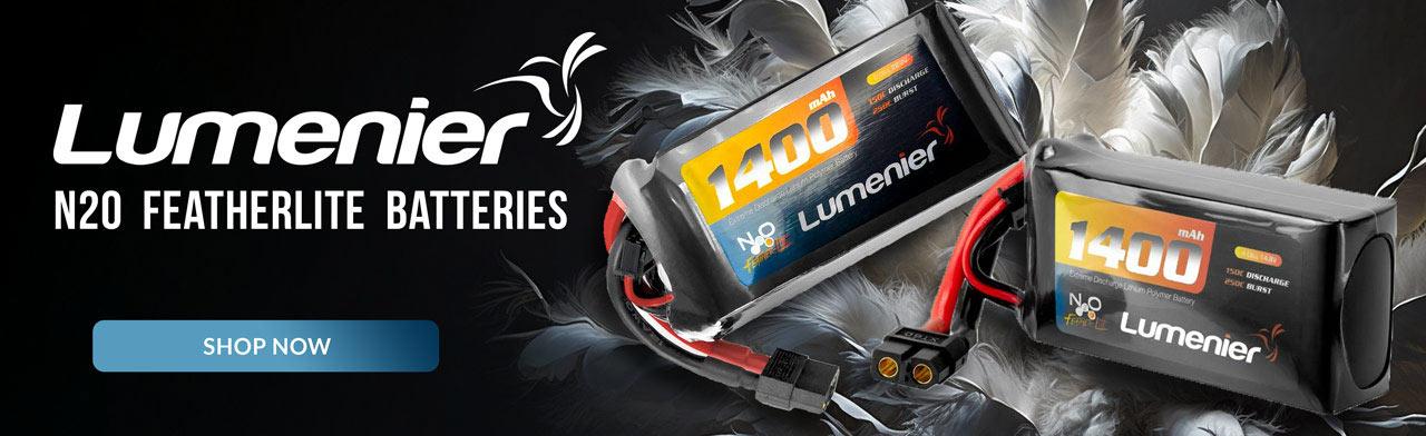 Lumenier N2O Featherlite LiPo Batteries Banner