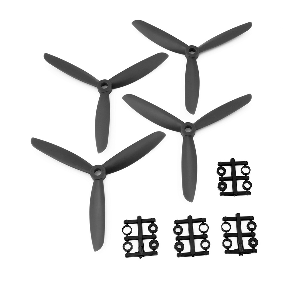 Gemfan 5x4 5 Propeller 3 Blade Set Of 4 Black 