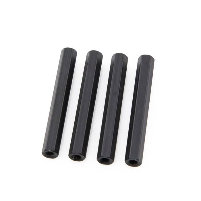Black Hex Standoffs 30mm (4 pcs)
