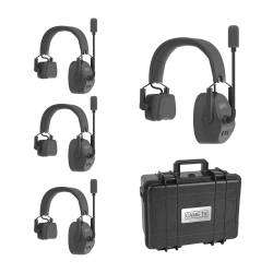 CAME-TV KUMINIK8 Duplex Digital Wireless Headset - Single Ear w/ Hardcase (Set of 4)