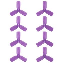 DYS 2" 3 Blade, Purple Propeller - Set of 8 (4x CW, 4x CCW)