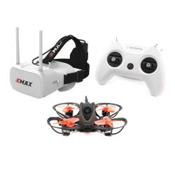 EMAX NanoHawk 1S Micro FPV RTF Bundle w/ BETAFPV LiteRadio 2 + EMAX Transporter Goggles