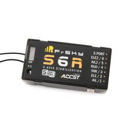 FrSky S6R 6ch Receiver w/ 3-Axis Stabilization + Smart Port Telemetry