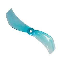 Gemfan 1610 40mm 2-Blade Propeller - Clear Blue - 1.5mm Shaft (Set of 8)