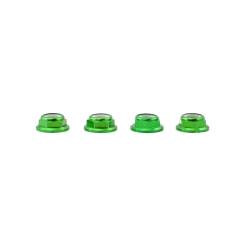 Lumenier M5 Green Aluminum Low Profile Lock Nut (set of 4 CW)