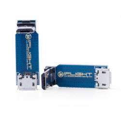 iFlight Micro USB 90° USB Adapter - Male to Female