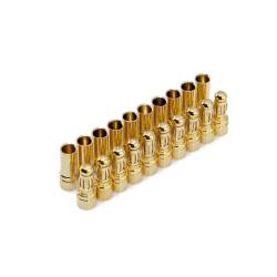 3.5mm Gold "Bullet" Connectors (12 Pair)