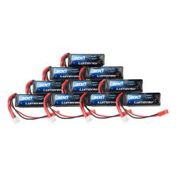Lumenier 300mAh 2S 75c LiPo Battery (JST) - 10 Pack Bundle