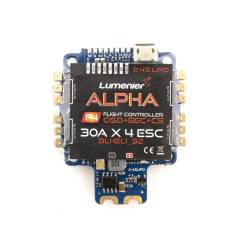 Lumenier ALPHA AIO Flight Controller (F4 FC, 4x 30A BLHeli_32 ESC, OSD, PDB, Curr)