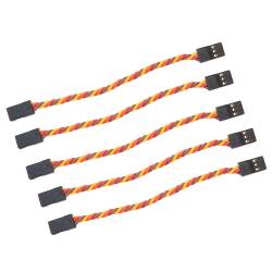 Male to Male Servo Extension Cable Twisted 22AWG - JR Style (5 pcs)