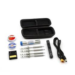 SEQURE Mini SQ-001 65W Digital OLED Soldering Iron Kit w/Tool Bag - Black