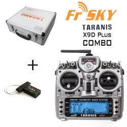 FrSky Taranis X9D Plus 2.4GHz ACCST Radio & X8R Combo w/ case (Mode 2)