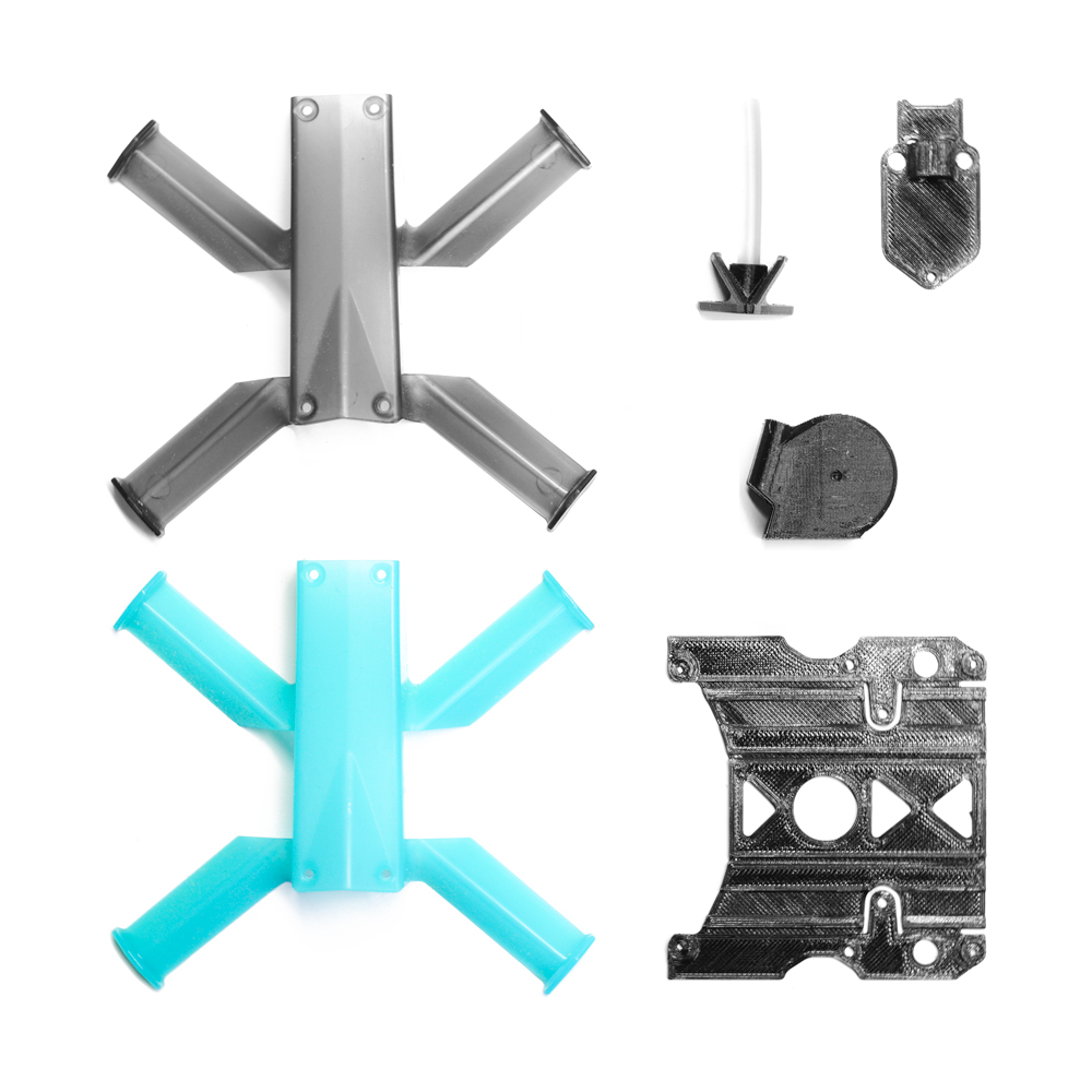 Five33 Tiny Trainer V2 Plastic Canopy Kit Smoke Grey + Teal