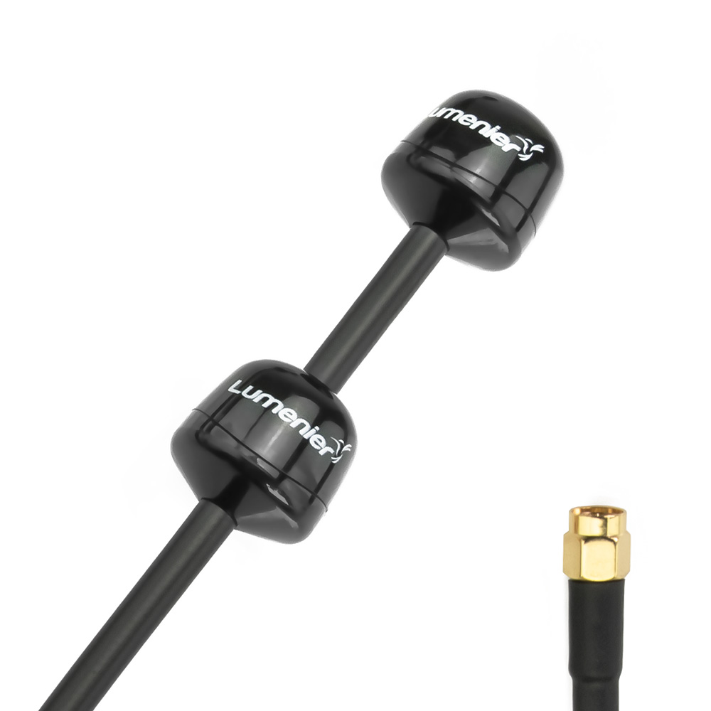 QANYEGN 5.8Ghz RHCP Antenna, 2.8dBi Long Range Antenna, High Gain UFL Interface Long Aerial For RC Aircraft FPV (Black