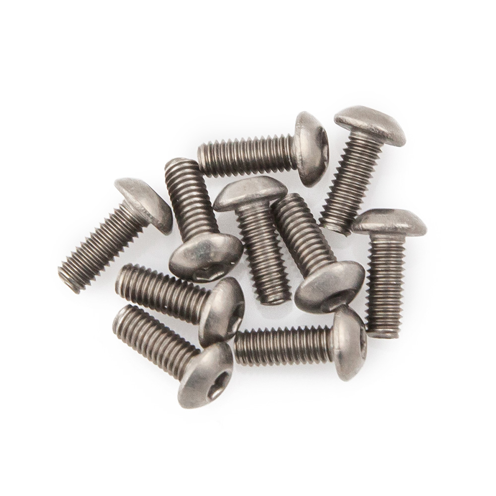 M3x8 Button Head Titanium Screws (10pcs)