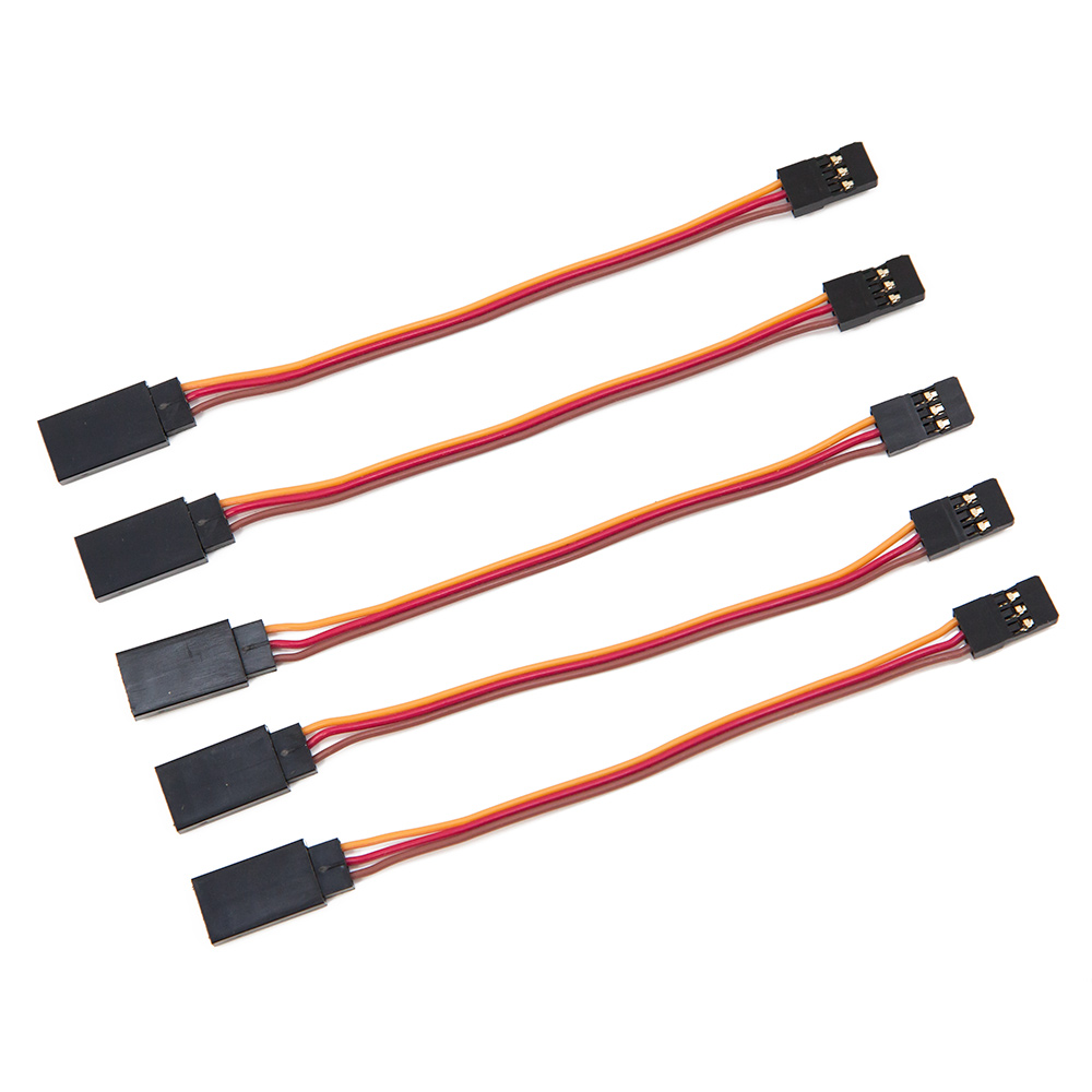 10Pcs 10cm 26AWG to Male JR Plug Servo Extension PLad PLre Cable\