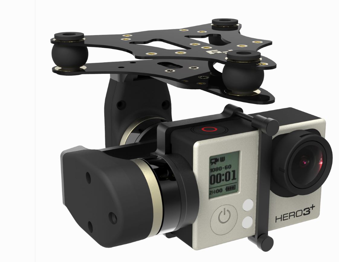 Feiyu Tech FY-g3 2-Axis Gimbal for GoPro 3 Drone or DJI Phantom 3 NEW 