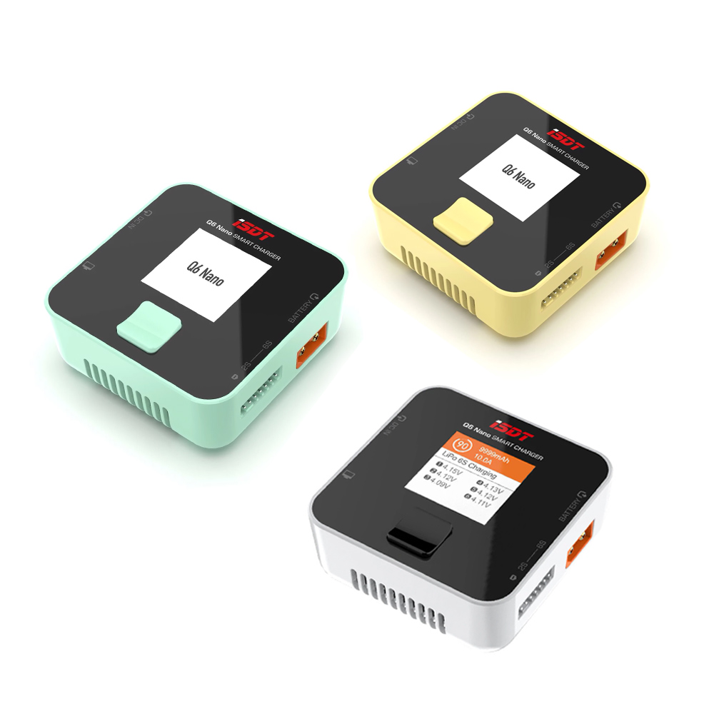 ISDT Q6 Nano 200 W 8A Lipo Akku Balance Cargador Smart Digital para RC 2-6S batería blanco 