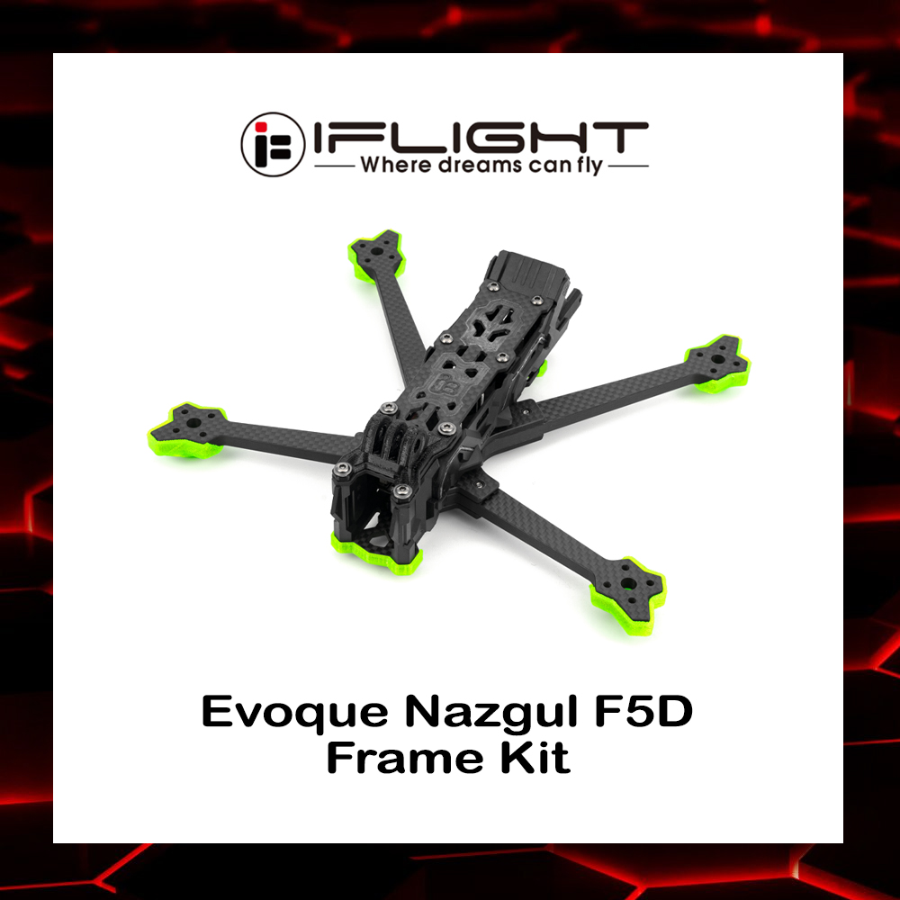 IFlight Nazgul Evoque F5 HD/Analog Frame Kit - F5D DeadCat -DJI Shop iFlight Nazgul Evoque F5 HDAnalog Frame Kit F5D DeadCat Graphic