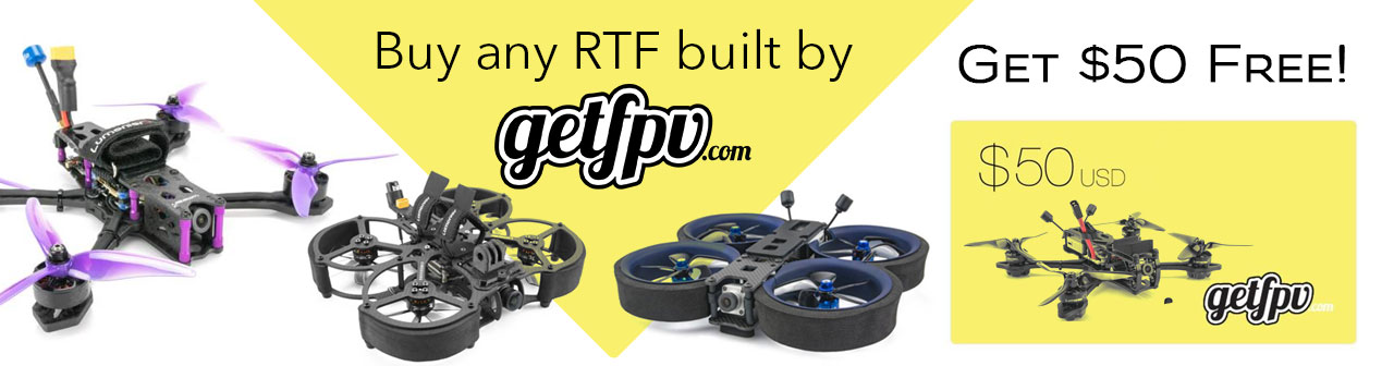GetFPV $50 Gift Card Promo for RTF Purchase