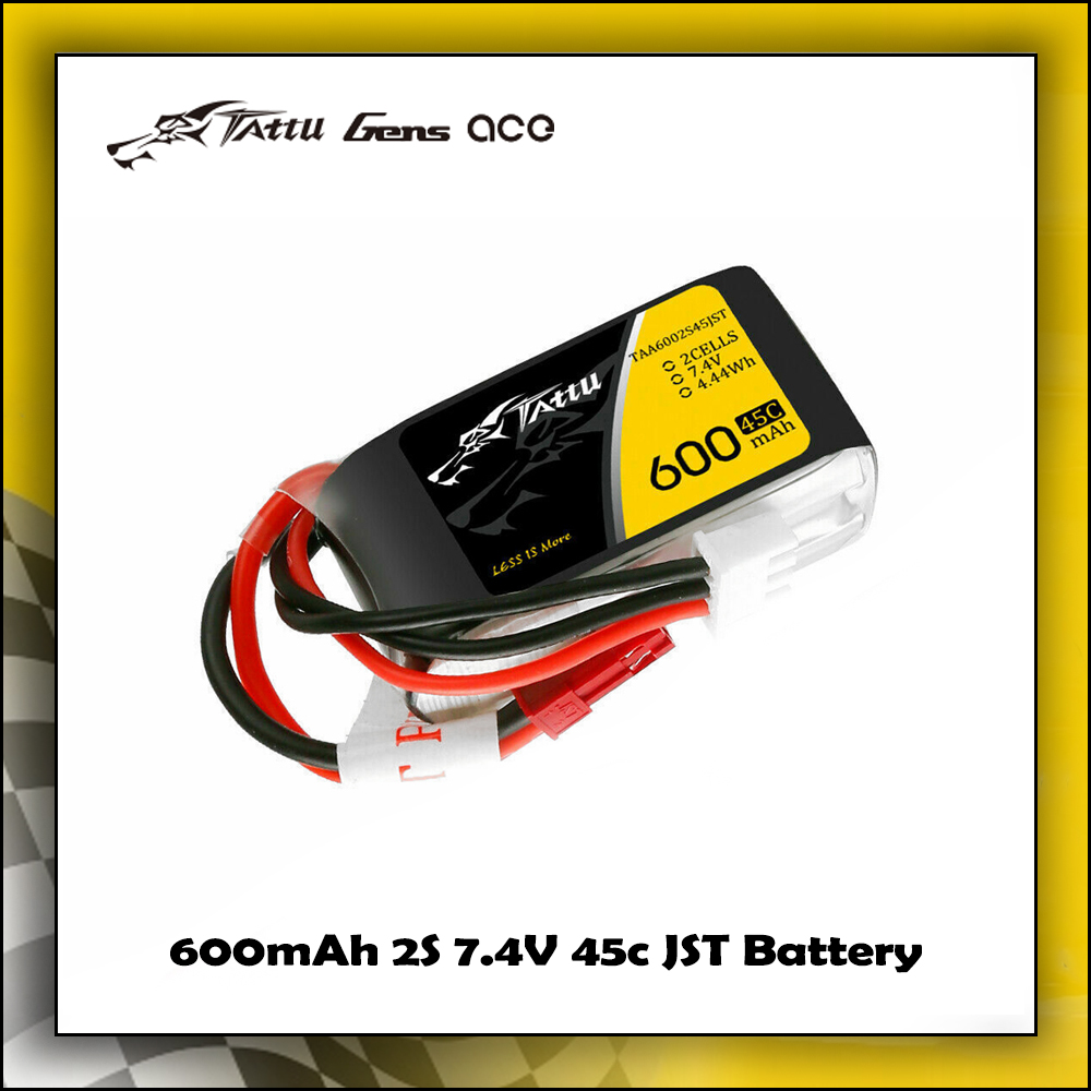Tattu 600mAh 2S 45C LiPo Battery - JST -DJI Shop Tattu 600mAh 2S 45C LiPo Battery JST Graphic 2