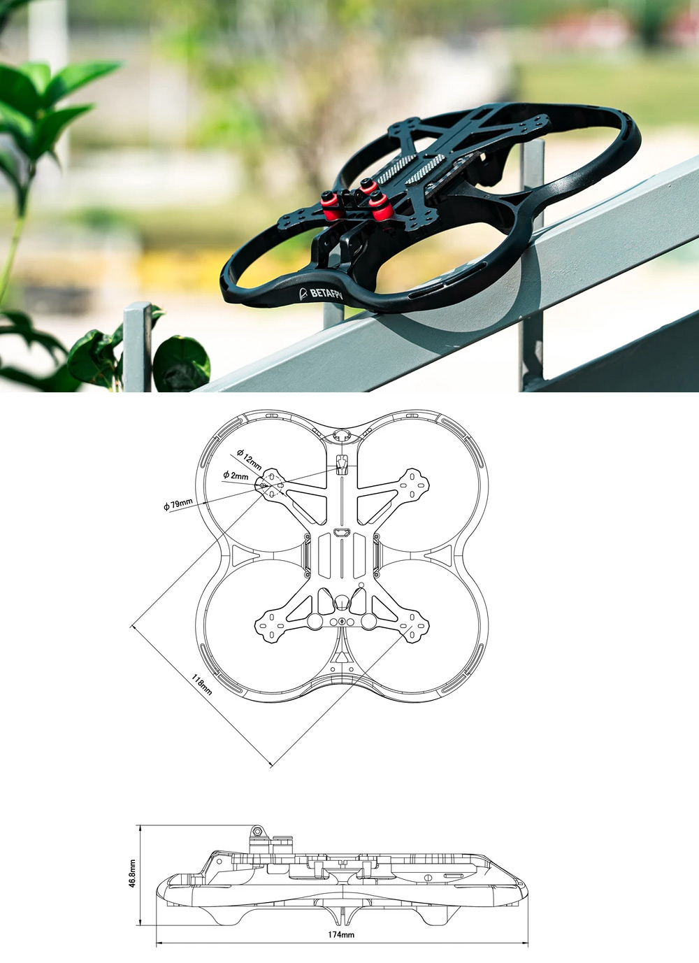BetaFPV Pavo30 3" CineWhoop Frame Kit (Without Carbon Fiber) -DJI Shop Pavo30 Graphic