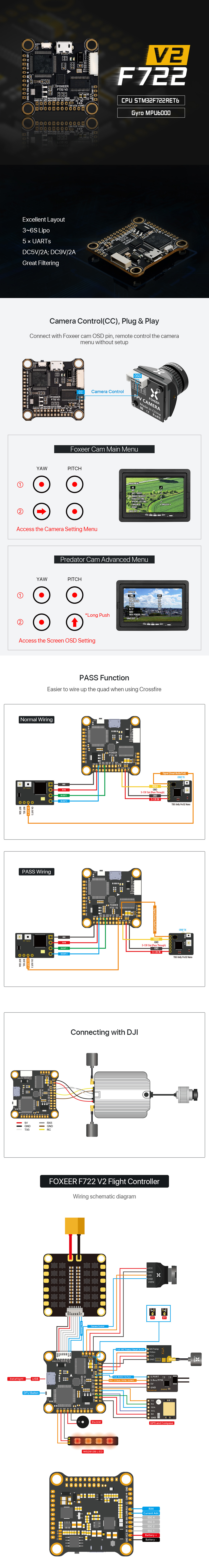 foxeer f722,foxeer f722 v2,foxeer flight controller