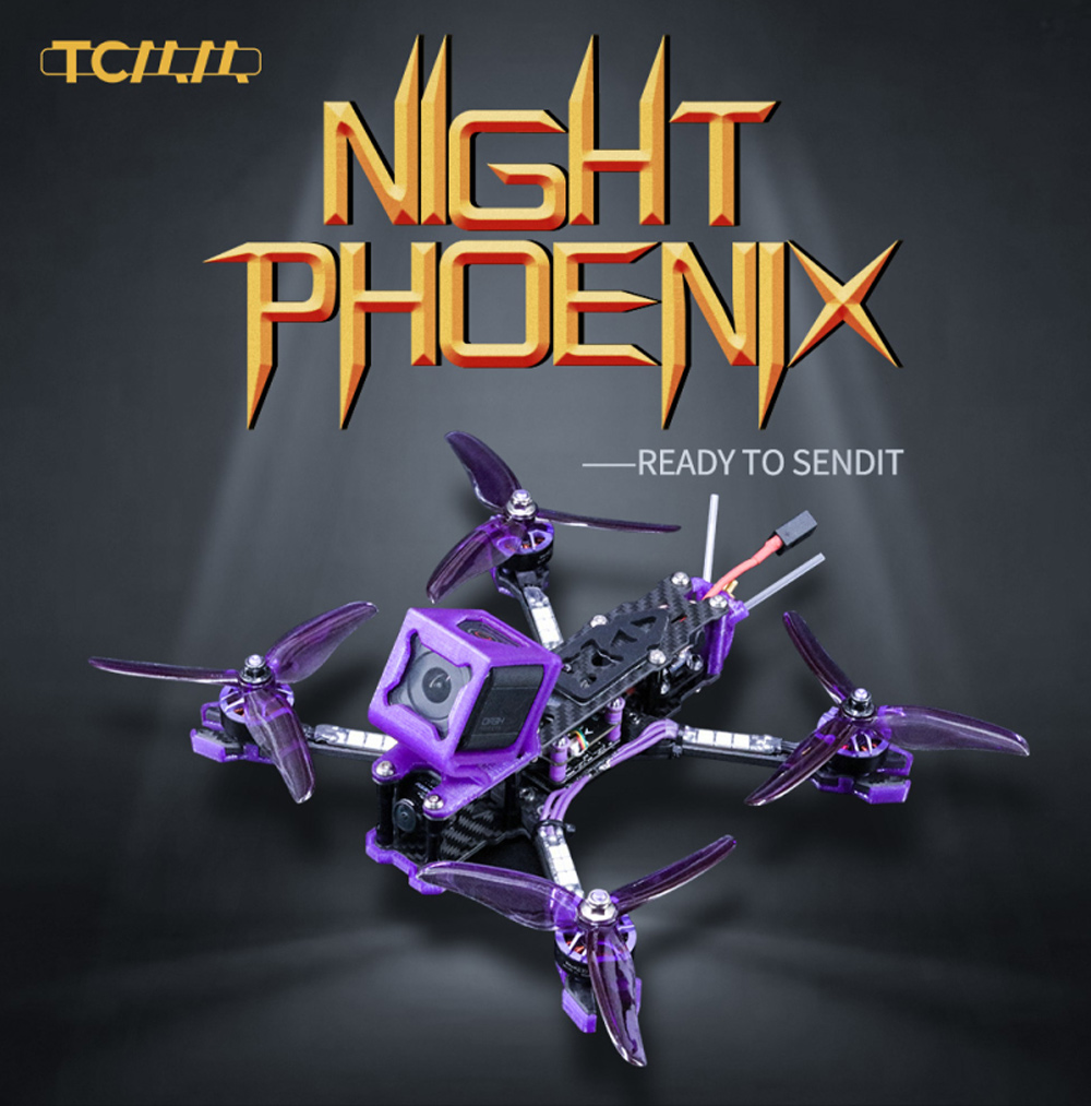 TCMM-RC Night Phoenix 5" 4S FPV Freestyle Drone - PNP -DJI Shop TCMM RC Night Phoenix Freestyle Drone PNP 3